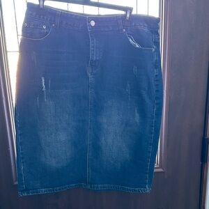 Denim Blue Women's Skirt